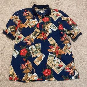 Vintage Kalaheo Hawaiian golfer shirt